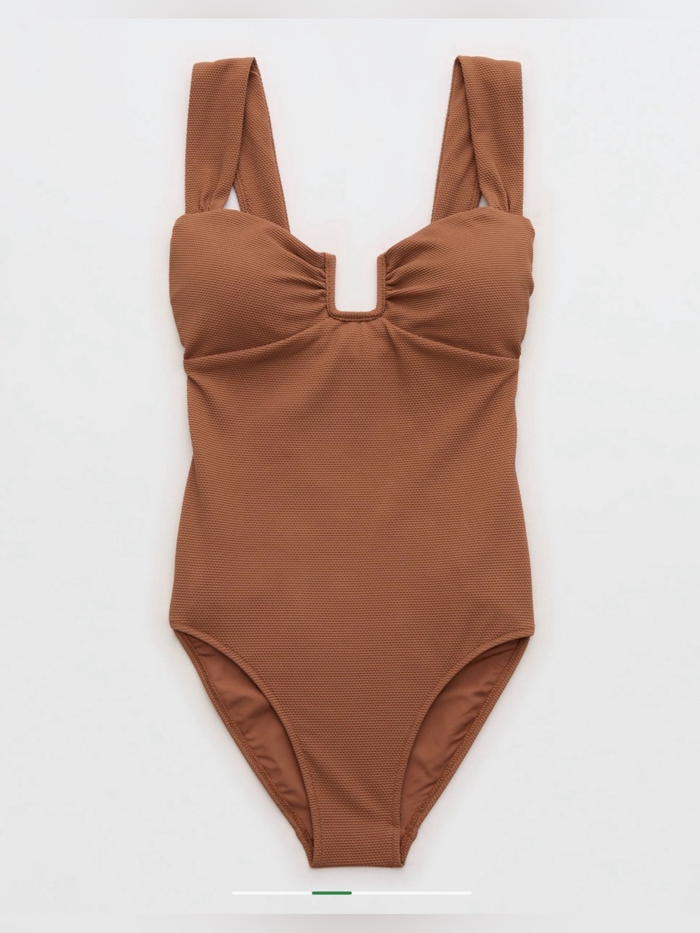 Aerie Pique Bandeau Full Coverage One Piece Swimsuit - NWT